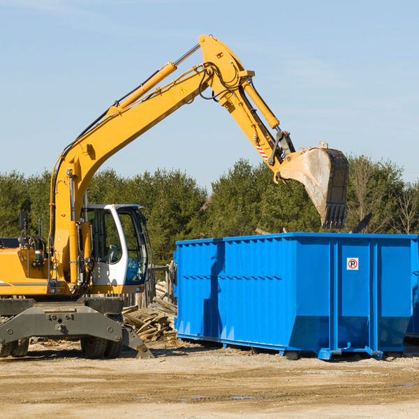 can i choose the location where the residential dumpster will be placed in San Simon AZ